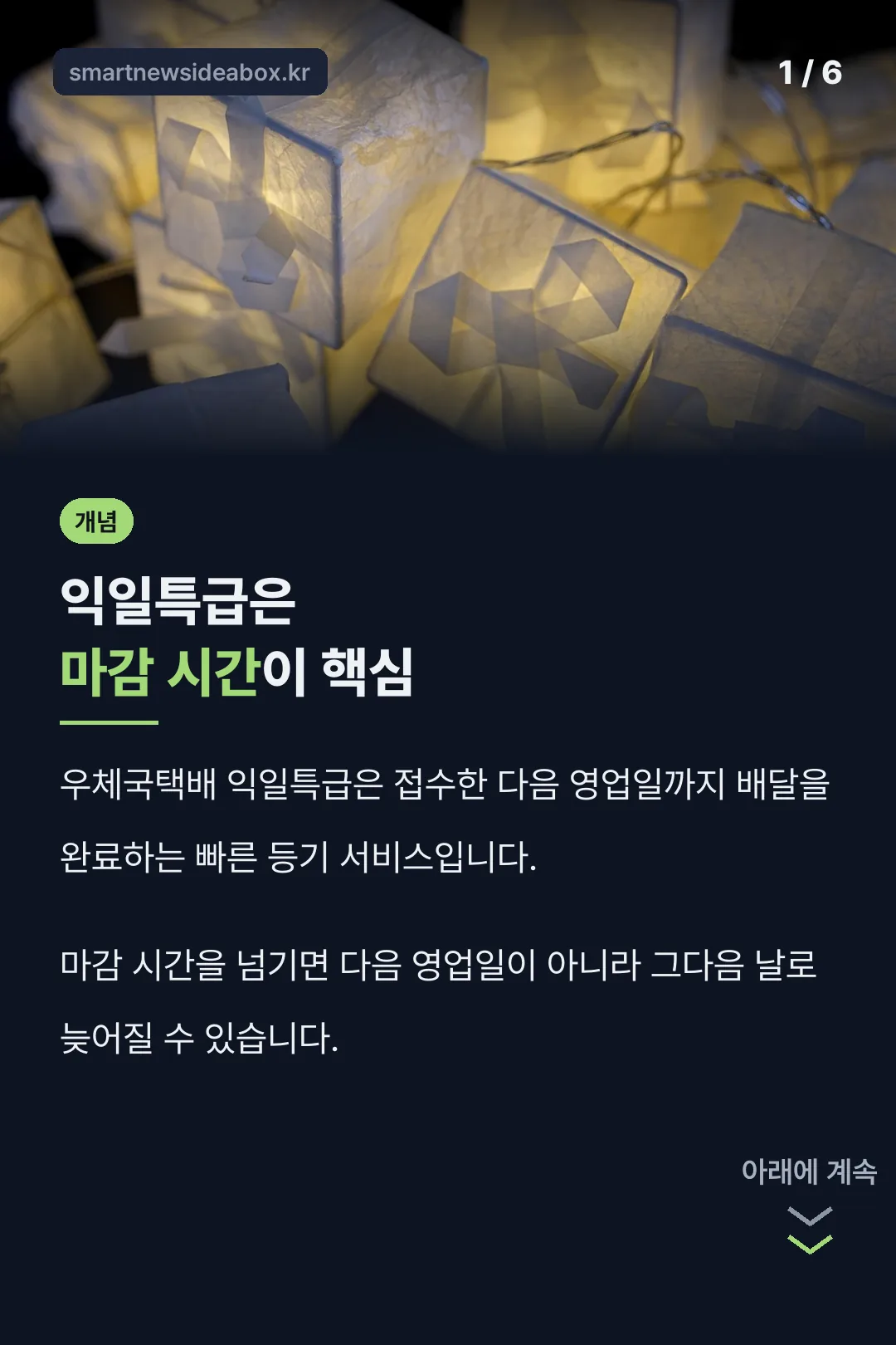 익일특급 개념 설명