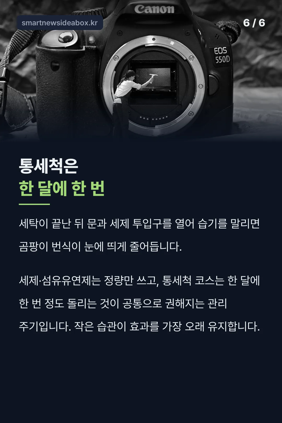 한 달에 한 번 관리 주기
